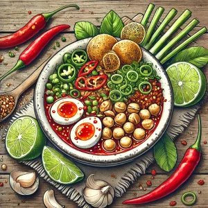 nước sôt bánh tráng